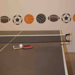 Basketball Vinyl Wall Decal - Children's Room Decor, Nursery Design, Little Boy Teen Bedroom Sports Fan - thumbnail 2