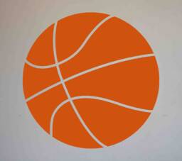 Basketball Vinyl Wall Decal - Children's Room Decor, Nursery Design, Little Boy Teen Bedroom Sports Fan - thumbnail 1