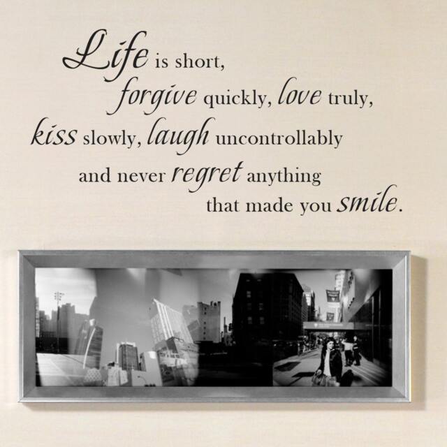 Life Wall Quotes Decal For Living Room Bedroom Great Lettering Sticker - 091 - image 1