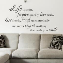 Life Wall Quotes Decal For Living Room Bedroom Great Lettering Sticker - 091 - thumbnail 2