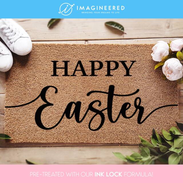 Happy Easter Door Mat - Decor Spring Customized Doormat - image 1