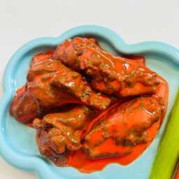 Hot Wings & Celery Wall Hanging/ Dopamine Decor/ Maximalist Fake Food/ Food Pop Art/ Sculpture/ Funky Decor/Kitchen - thumbnail 3