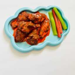 Hot Wings & Celery Wall Hanging/ Dopamine Decor/ Maximalist Fake Food/ Food Pop Art/ Sculpture/ Funky Decor/Kitchen - thumbnail 2