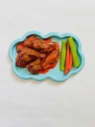 Hot Wings & Celery Wall Hanging/ Dopamine Decor/ Maximalist Fake Food/ Food Pop Art/ Sculpture/ Funky Decor/Kitchen - thumbnail 1
