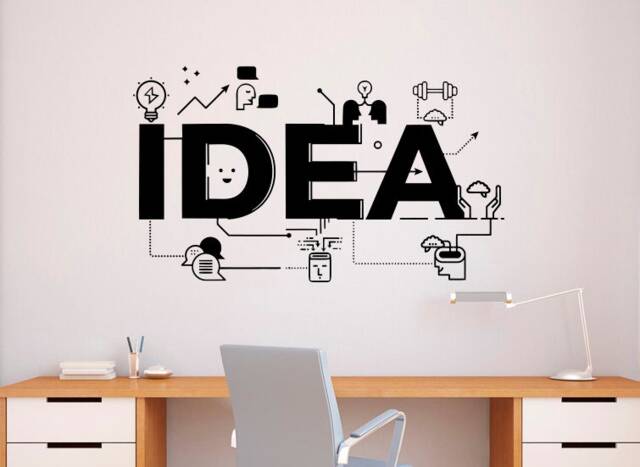 Creative Idea Wall Decal Vinyl Sticker Home Office Business Technology Art Decor - 124Nr - image 1