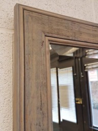 Handmade Wall Mirror Handcrafted Mirror Gray Driftwood Shabby Chic Solid Wood - thumbnail 1