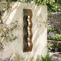 Outdoor Metal Wall Art - Garden Sculpture Handcrafted Patina Rustic Gerden Decor For Outdoors - thumbnail 3
