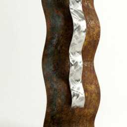 Outdoor Metal Wall Art - Garden Sculpture Handcrafted Patina Rustic Gerden Decor For Outdoors - thumbnail 4