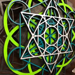 Lotus Mandala, Metatron's Cube, Seed Of Life, Wall Art, Laser Cut, Sacred Geometry - thumbnail 2