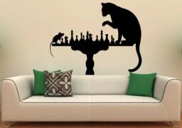 Chess Game Wall Decal Vinyl Stickers Strategy Board Interior Home Design Art Murals Bedroom Decor - 14C01S - thumbnail 1