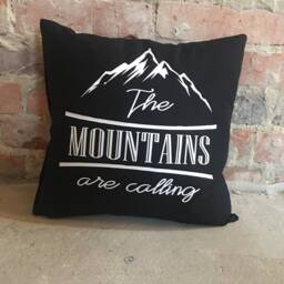 The Mountains Are Calling Pillow, Hiking Gift For Her, Mountain Decor, Camping Lover Gift, Cabin Adventure Outdoor - thumbnail 3