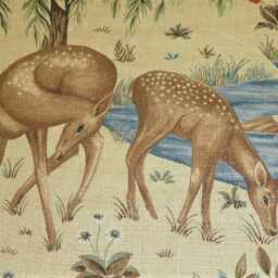 William Morris Linen Cushion Cover The Brook Woodland Deer Pillow - thumbnail 3