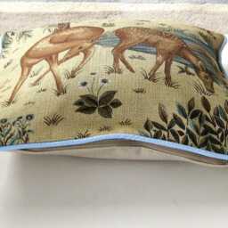 William Morris Linen Cushion Cover The Brook Woodland Deer Pillow - thumbnail 2