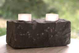 2 Wind Light For Big Tea Lights With 5 & 10cm Tall Glass Inserts - thumbnail 1