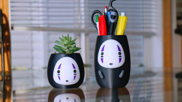 Spirited Away No Face Planter Studio Ghibli Desk Organizer - image 1