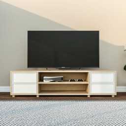 Handmade 4-Drawer Tv Stand - Shaker-Style Media Cabinet, Custom Colour Sideboard, 200cm Wide - thumbnail 3