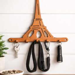 Eiffel Tower Hat Leash Key Holder - thumbnail 2