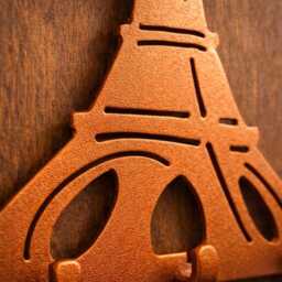Eiffel Tower Hat Leash Key Holder - thumbnail 4