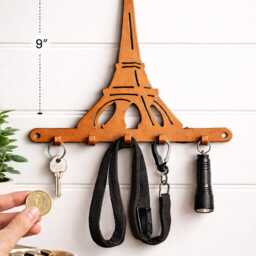Eiffel Tower Hat Leash Key Holder - thumbnail 3