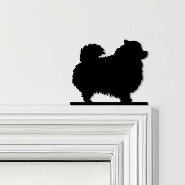 Door Topper Pomeranian Dog Various Colours Top Of Decorative Sign - Sign, Novelty Wall Decor, Frame Art, Art - image 1