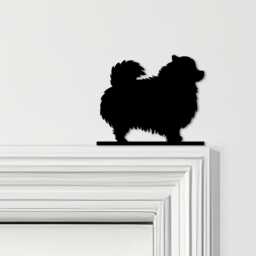 Door Topper Pomeranian Dog Various Colours Top Of Decorative Sign - Sign, Novelty Wall Decor, Frame Art, Art - thumbnail 1