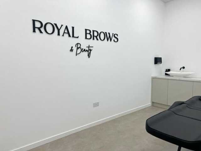 Custom Black Matte Gloss Acrylic Salon Logo Sign - Personalised Beauty, Hair, Nail & Lash Business Wall Modern Studio Decor - image 1