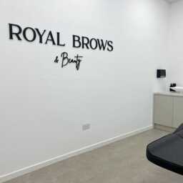 Custom Black Matte Gloss Acrylic Salon Logo Sign - Personalised Beauty, Hair, Nail & Lash Business Wall Modern Studio Decor - thumbnail 2