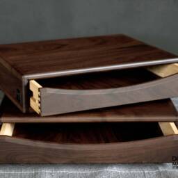 Floating Nightstand Set Of 2 in Solid American Walnut, Nightstans 2, Nightstand Pair, Bedroom Set, Pair Nightstands, Bedside Table - thumbnail 3