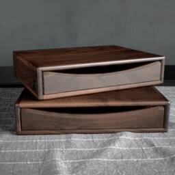 Floating Nightstand Set Of 2 in Solid American Walnut, Nightstans 2, Nightstand Pair, Bedroom Set, Pair Nightstands, Bedside Table