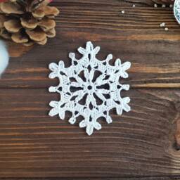Lace Cotton Snowflake - Made To Order, Indoor Christmas Tree Ornament