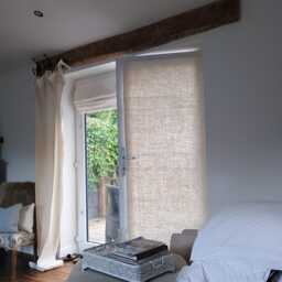 Rustic Ivory Linen Sample, Made To Measure Roman Blind - thumbnail 4
