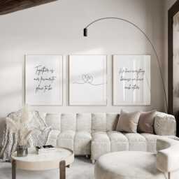 Together Is Our Favourite Place To Be Set Of 3 Prints - thumbnail 1