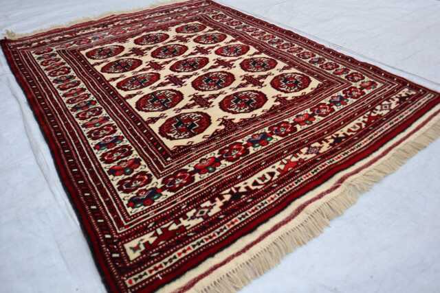 3'1x4'2 New Small Gorgeous Rug, Oriental Baluchi Area Turkmen Geometric Antique Genuine Living Room D??cor Rug - image 1