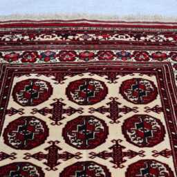 3'1x4'2 New Small Gorgeous Rug, Oriental Baluchi Area Turkmen Geometric Antique Genuine Living Room D??cor Rug - thumbnail 3