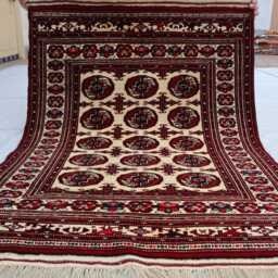 3'1x4'2 New Small Gorgeous Rug, Oriental Baluchi Area Turkmen Geometric Antique Genuine Living Room D??cor Rug - thumbnail 4