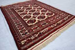 3'1x4'2 New Small Gorgeous Rug, Oriental Baluchi Area Turkmen Geometric Antique Genuine Living Room D??cor Rug - thumbnail 1