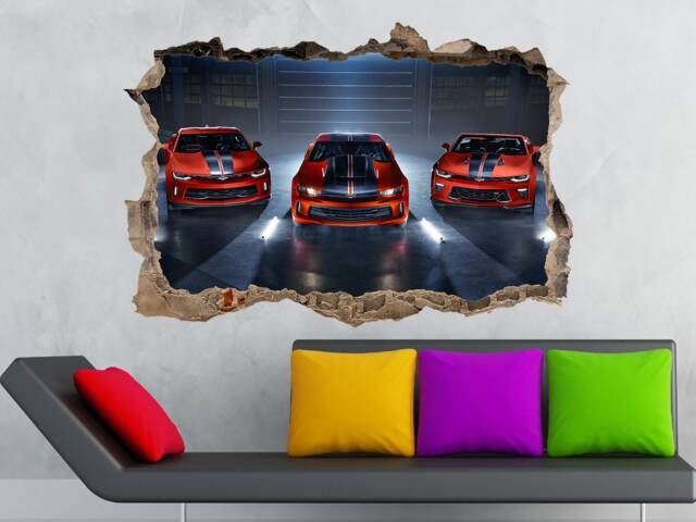 Chevrolet Camaro Decal, Muscle Car Wall Decor, Large Sticker - image 1