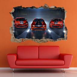 Chevrolet Camaro Decal, Muscle Car Wall Decor, Large Sticker - thumbnail 2