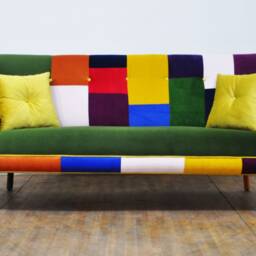 Patchwork 3-Seater Sofa - Green Valley - thumbnail 2