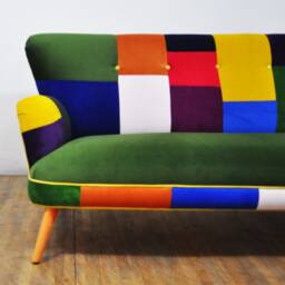 Patchwork 3-Seater Sofa - Green Valley - thumbnail 4