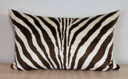 Designers Guild Ralph Lauren Bartlett Zebra Chestnut Fabric Cushion Cover - thumbnail 1