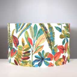 Summer Floral Lampshade, Scandinavian Botanical Cotton Fabric, Ceiling Or Table Lamp Shade, 15-45cm Diameter - thumbnail 4
