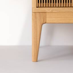 Tonn High 101 - Record Player Stand, Vinyl Record Storage Made Of Solid Oak Wood - thumbnail 4