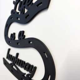 Life Is A Highway Large 32cm 3D Wall Sign - Lyric Quotes Kids Bedroom Decor - thumbnail 2