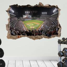 Progressive Field Wall Sticker Cleveland Indians Ddecal Baseball Stadium Print Fan Gift - thumbnail 4