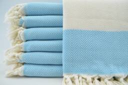 "Turquoise Peshtemal, Turkish Bath Towel, Turkish Towel, 40""x70"