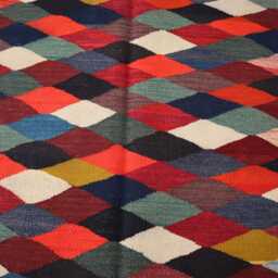 2'8x12'7 Ft Afghan Brand New Kilim Runner, Hand Knotted Quality Geometric Rug, Oriental Turkmen Tribal Livingroom Dining Table Rug - thumbnail 2