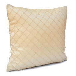 Yellow Cream Pillow, Throw Pillow Cover, Decorative Cushion Pillowcase, Accent Toss Silk Modern - thumbnail 2