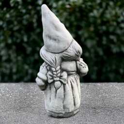 Outdoor Woman Gnome Sculpture Concrete Statue Cement Pixie Figurine Stone Troll Ornament Handmade Decoration Woman Lover Gift - thumbnail 4