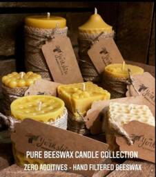 Pure & Natural Beeswax Candles. Hand Crafted, Clean Burning, Long Lasting With Exceptional Healthy Advantages - thumbnail 1